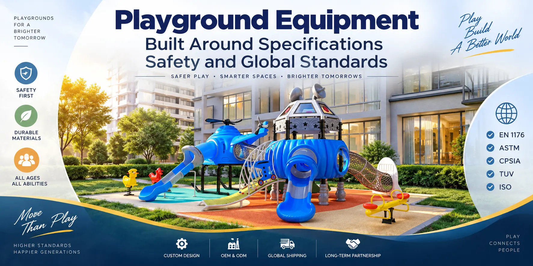 Playground Equipment Sourcing Built Around Specifications Safety and Global Standards