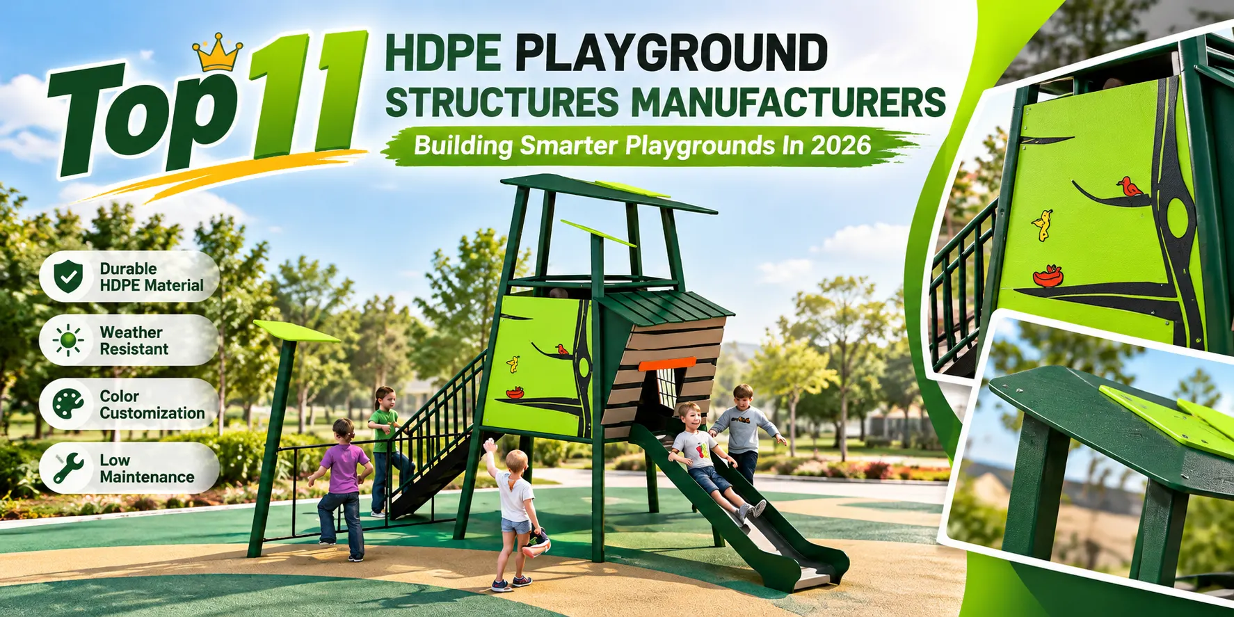 Top 11 HDPE Playground Structures Manufacturers Building Smarter Playgrounds In 2026